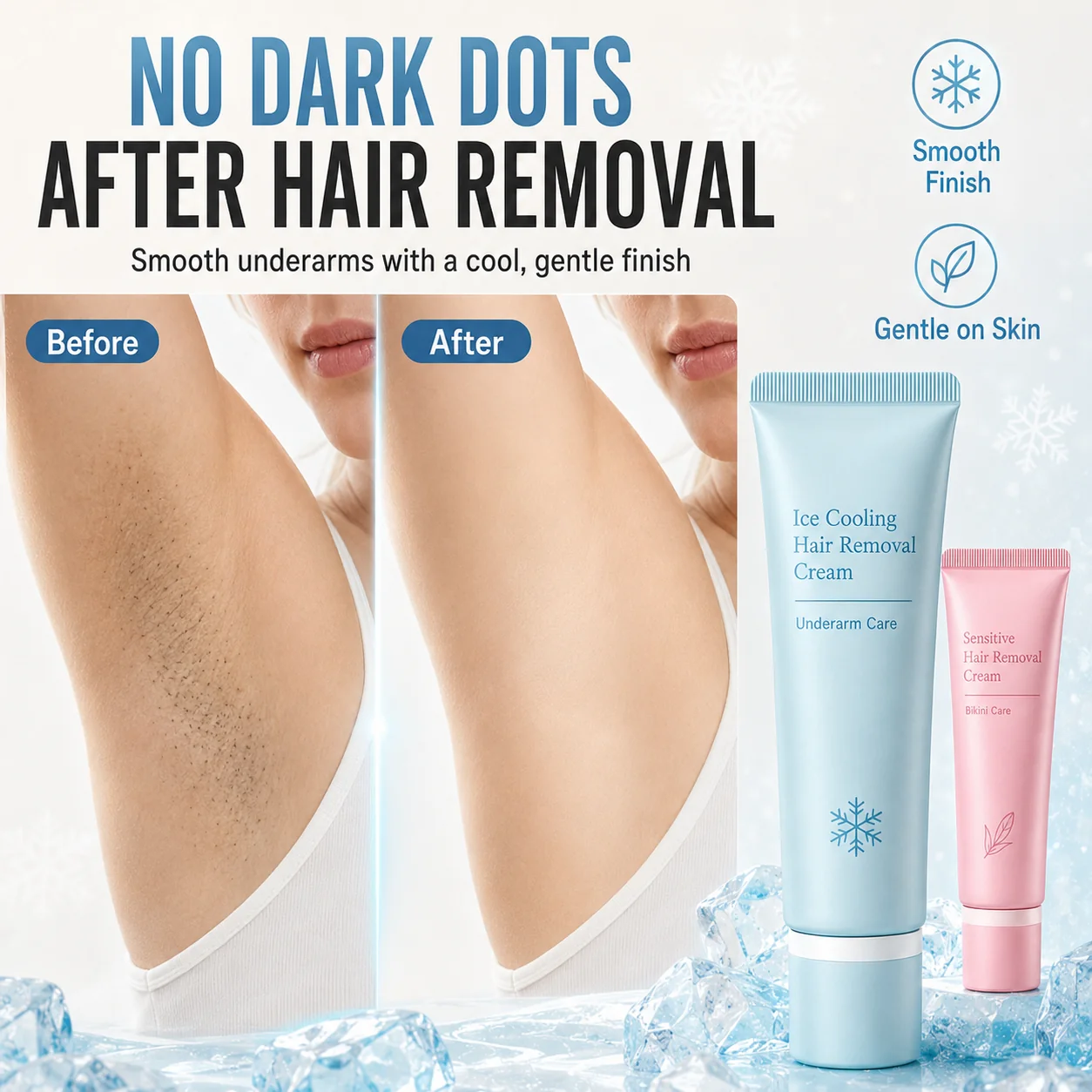 🥳 Hair Removal Cream – Enriched with Rose & Lavender Oil, Niacinamide Brightening – Inhibits Regrowth, Longer-Lasting Smoothness! 💖💨