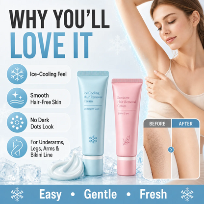 🥳 Hair Removal Cream – Enriched with Rose & Lavender Oil, Niacinamide Brightening – Inhibits Regrowth, Longer-Lasting Smoothness! 💖💨