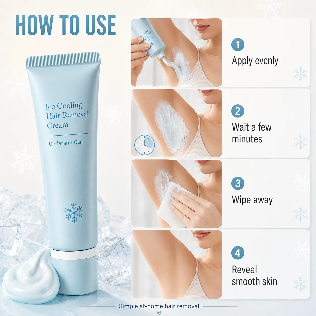 🥳 Hair Removal Cream – Enriched with Rose & Lavender Oil, Niacinamide Brightening – Inhibits Regrowth, Longer-Lasting Smoothness! 💖💨