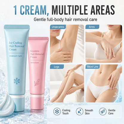 🥳 Hair Removal Cream – Enriched with Rose & Lavender Oil, Niacinamide Brightening – Inhibits Regrowth, Longer-Lasting Smoothness! 💖💨